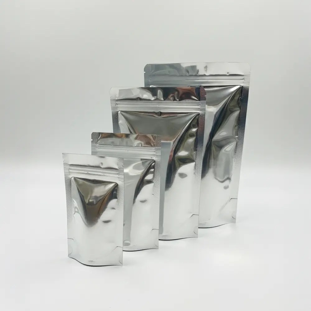 BOTH SIDE SILVER STANDUP POUCH